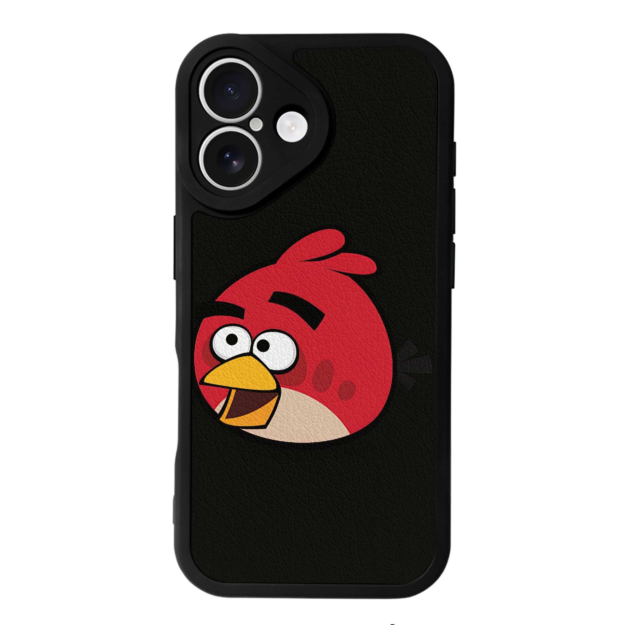 （画像用） Angry Birds アングリーバード 【iPhone 16シリーズ対応】シリコンスマホケース（レザー調） 材質：シリコン